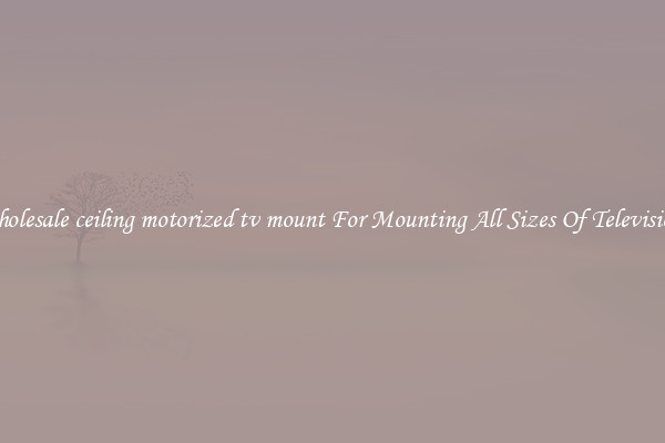Wholesale ceiling motorized tv mount For Mounting All Sizes Of Televisions