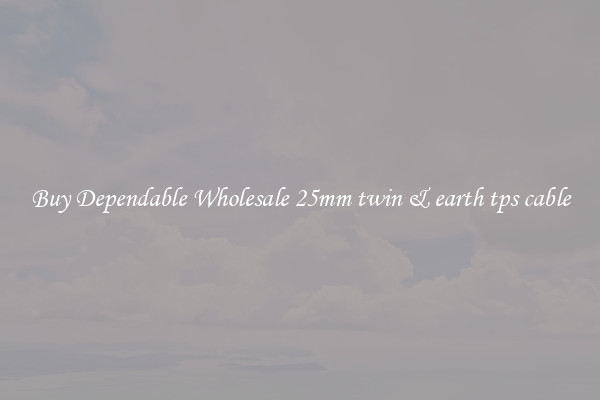 Buy Dependable Wholesale 25mm twin & earth tps cable