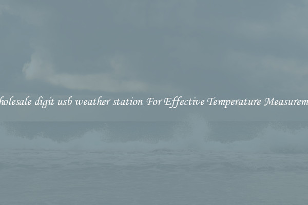 Wholesale digit usb weather station For Effective Temperature Measurement