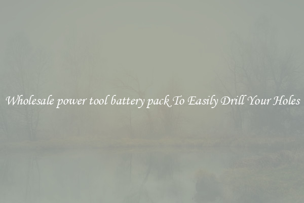 Wholesale power tool battery pack To Easily Drill Your Holes