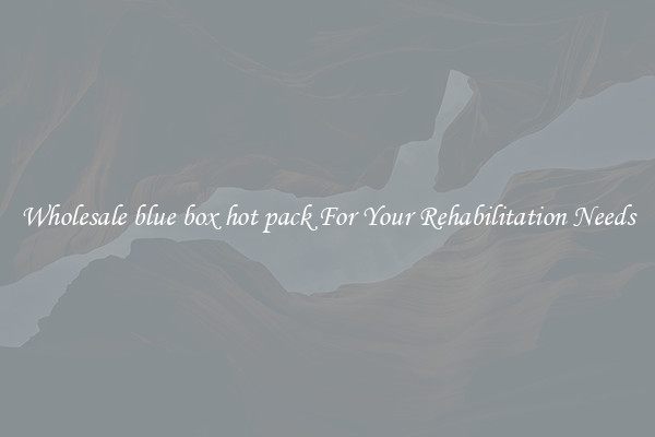Wholesale blue box hot pack For Your Rehabilitation Needs