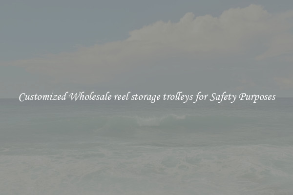 Customized Wholesale reel storage trolleys for Safety Purposes