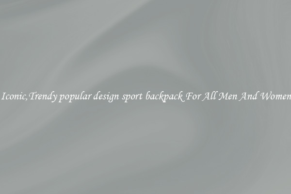 Iconic,Trendy popular design sport backpack For All Men And Women