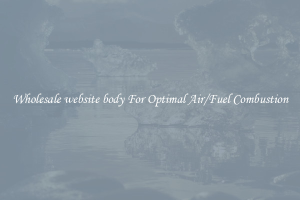 Wholesale website body For Optimal Air/Fuel Combustion