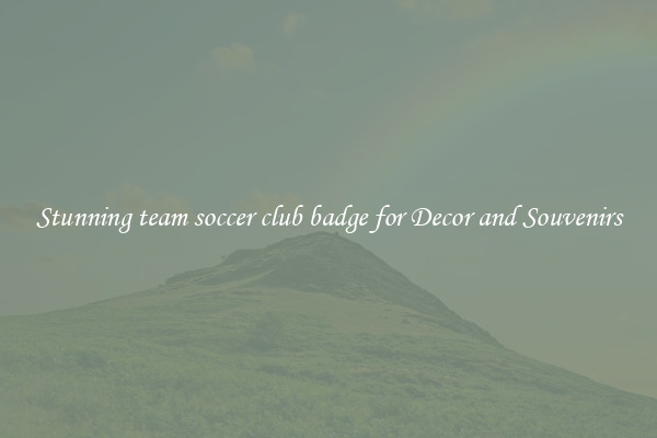 Stunning team soccer club badge for Decor and Souvenirs