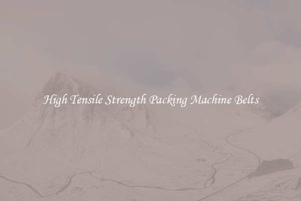 High Tensile Strength Packing Machine Belts