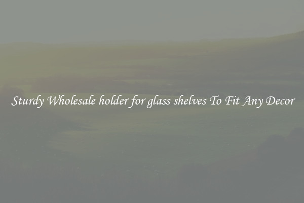 Sturdy Wholesale holder for glass shelves To Fit Any Decor