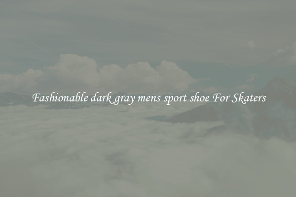 Fashionable dark gray mens sport shoe For Skaters