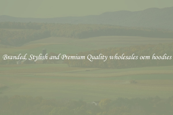 Branded, Stylish and Premium Quality wholesales oem hoodies