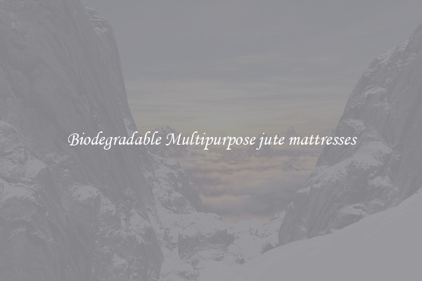 Biodegradable Multipurpose jute mattresses