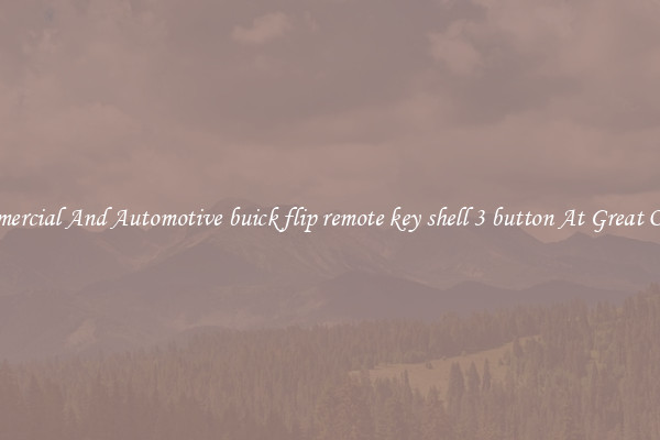 Commercial And Automotive buick flip remote key shell 3 button At Great Offers